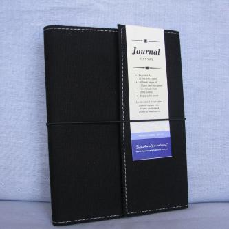 Canvas A5 Drawing & Sketch Book Journals - Black Cover