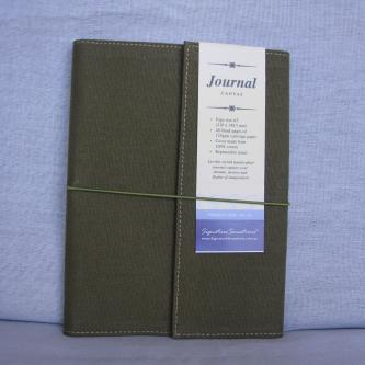 Canvas A5 Drawing & Sketch Book Journals - Green Cover