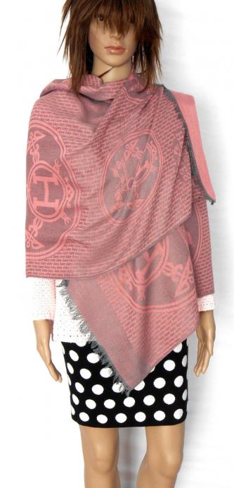 CASHMERE  shawl, dusty rose - pashmina style wrap, NWOT