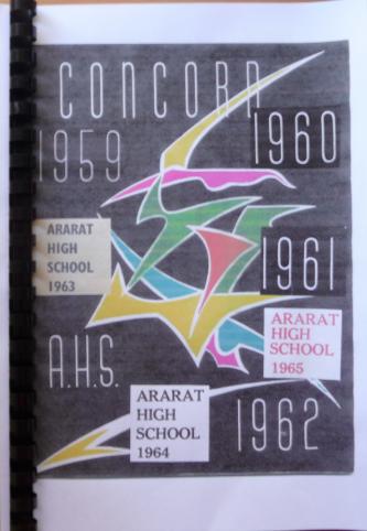 SCHOOL MAGAZINES ARARAT HIGH SCHOOL 1959 TO 1965 THE CONCORD