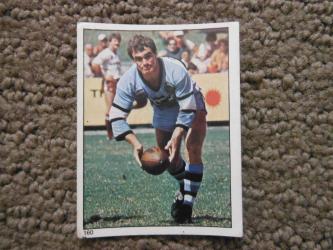 Scanlens 1984 Rugby League sticker #160 ROBERT LANE - CRONULLA