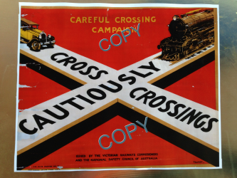 Victorian Railways 1930's Crossing Poster