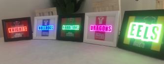 NRL style night light, stand alone picture frame