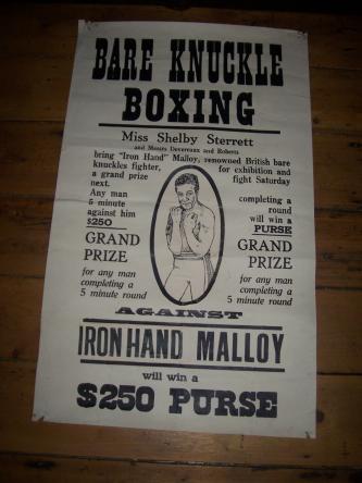 Boxing match poster