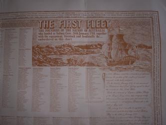 The First Fleet 1788 wall chart (copy)