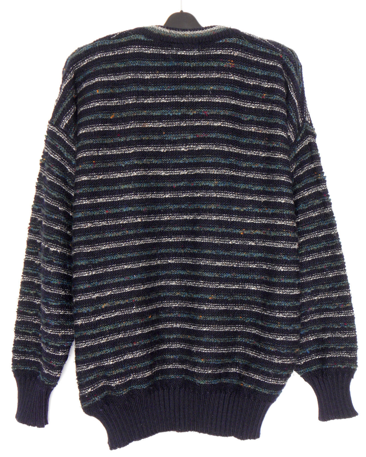 Swapmeet - CERINI ALPACA jumper, dark blue, textured knit, sz. L-XL